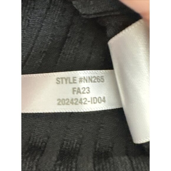 Madewell Women's XXS Square Neck Split Cuff Bodycon Tee Black NWT Ribbed - Picture 13 of 15